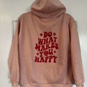 Pink hoodie